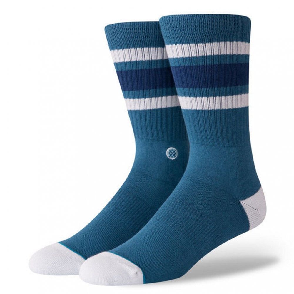 Stance Mens New Classic Crew Comfort Boyd 4 Cotton Socks Indigo