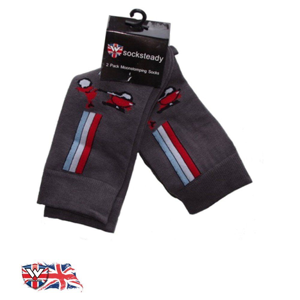 Warrior Retro Vespa Vintage Socksteady Socks pack of 2 pairs Mod Scooter 