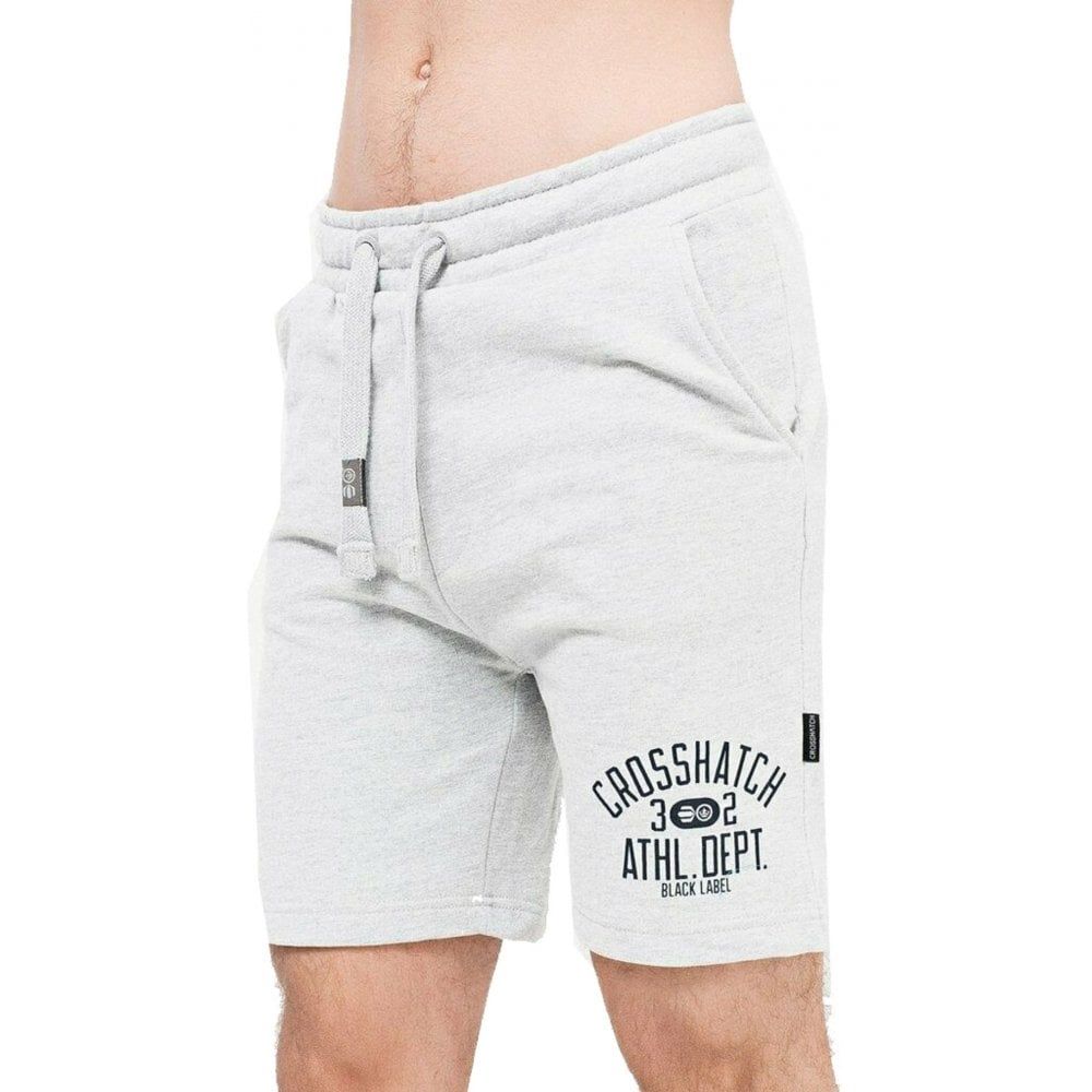 Crosshatch Mens New Designer Loopworth Jogger Casual Shorts Grey