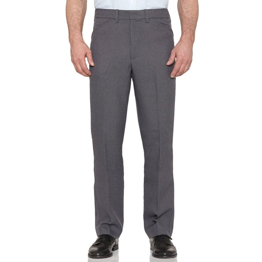Farah Classic Hopsack Frogmouth Pocket Straight Leg Trouser Grey