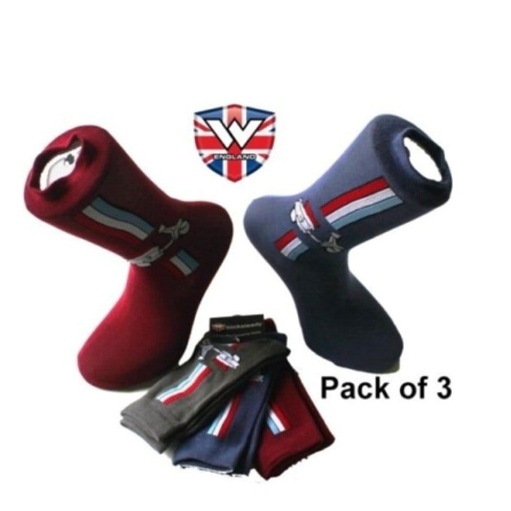 Warrior Retro Lambretta Vintage Socksteady Socks pack of 3 pairs Mod Scooter 