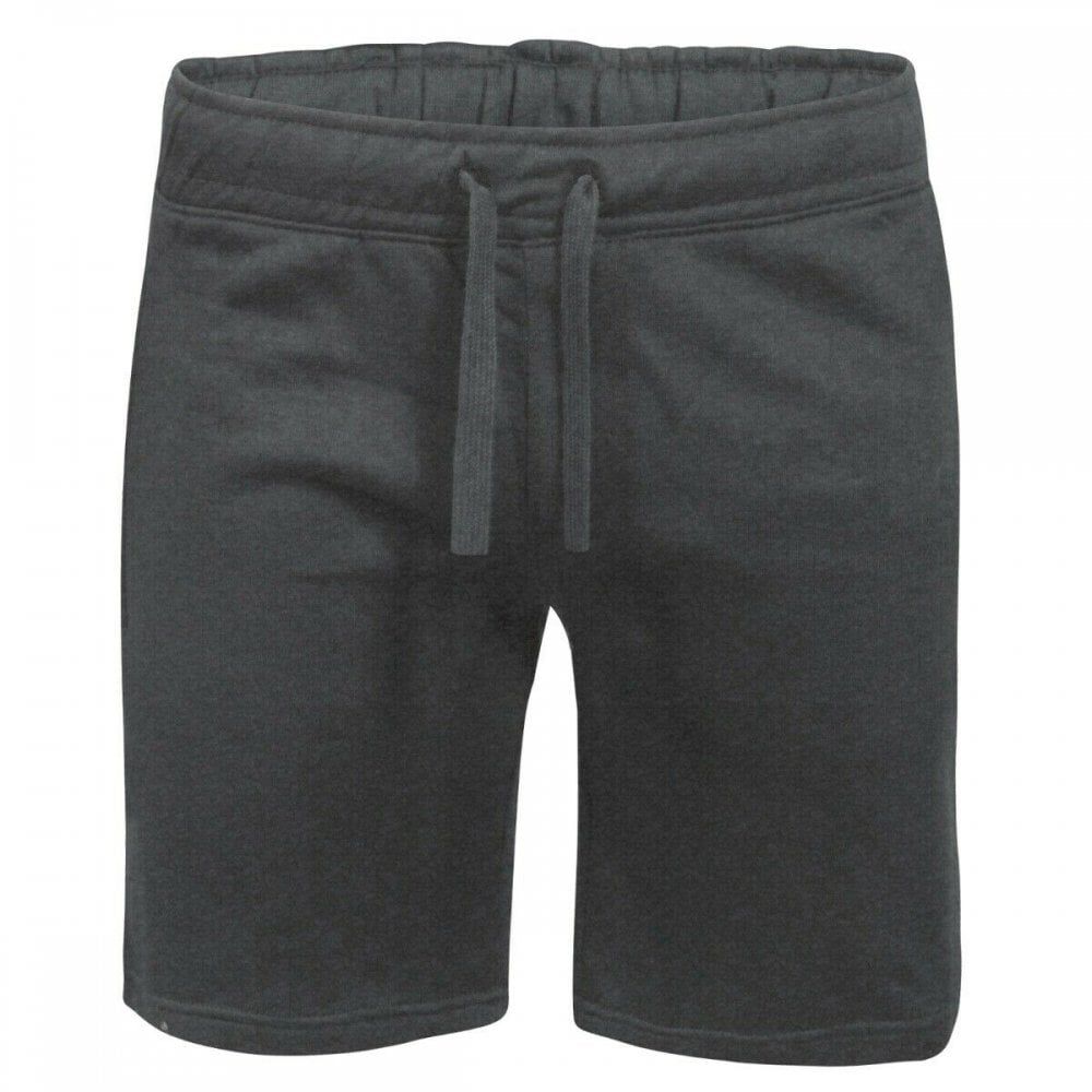 Threads Mens Fleece Shorts Elasticated Waist Jersey Summer Jogging Running Shorts Charcoal