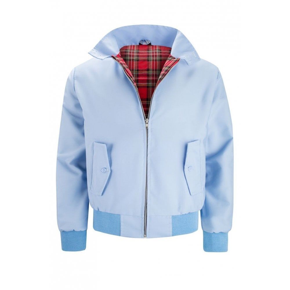 Threads Harrington Jacket Coat Mod Tartan Check Blue Bell