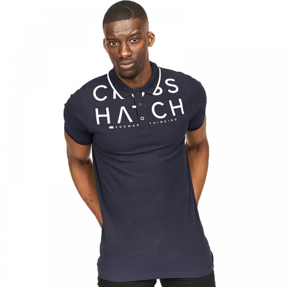 New Crosshatch Jamton Mens Casual Designer Pique Polo Shirt