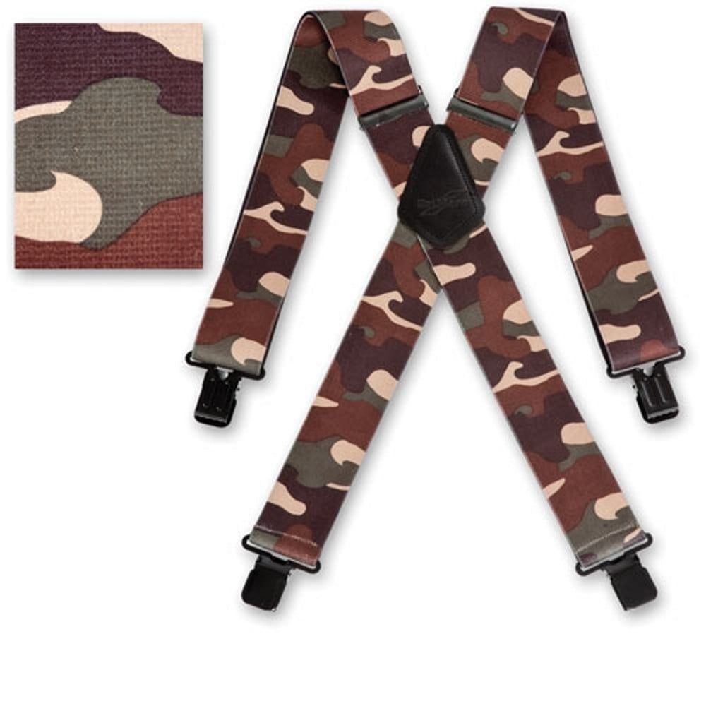 Brimarc Mens Heavy Duty Desert Camouflage Braces Trouser Belt Suspender 2" 50mm Wide 