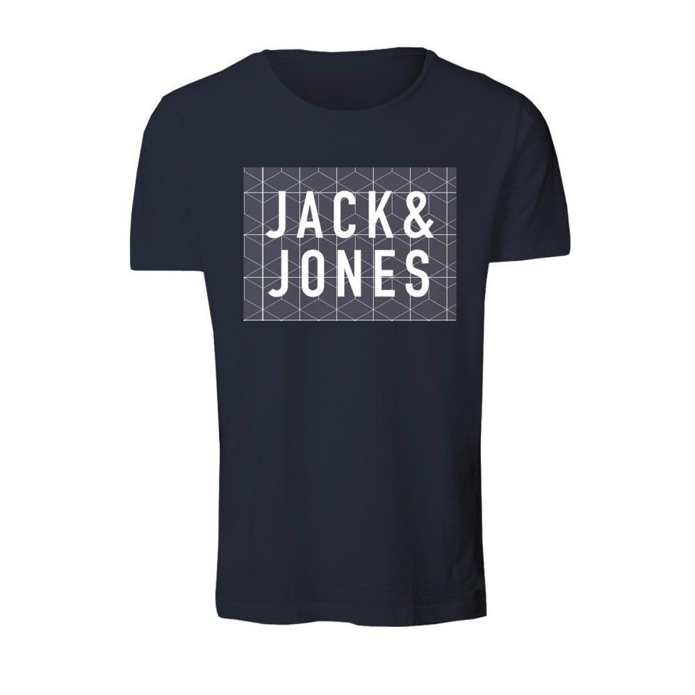 Jack & Jones JJCO Rider Branded Applique T Shirt Navy Blazer