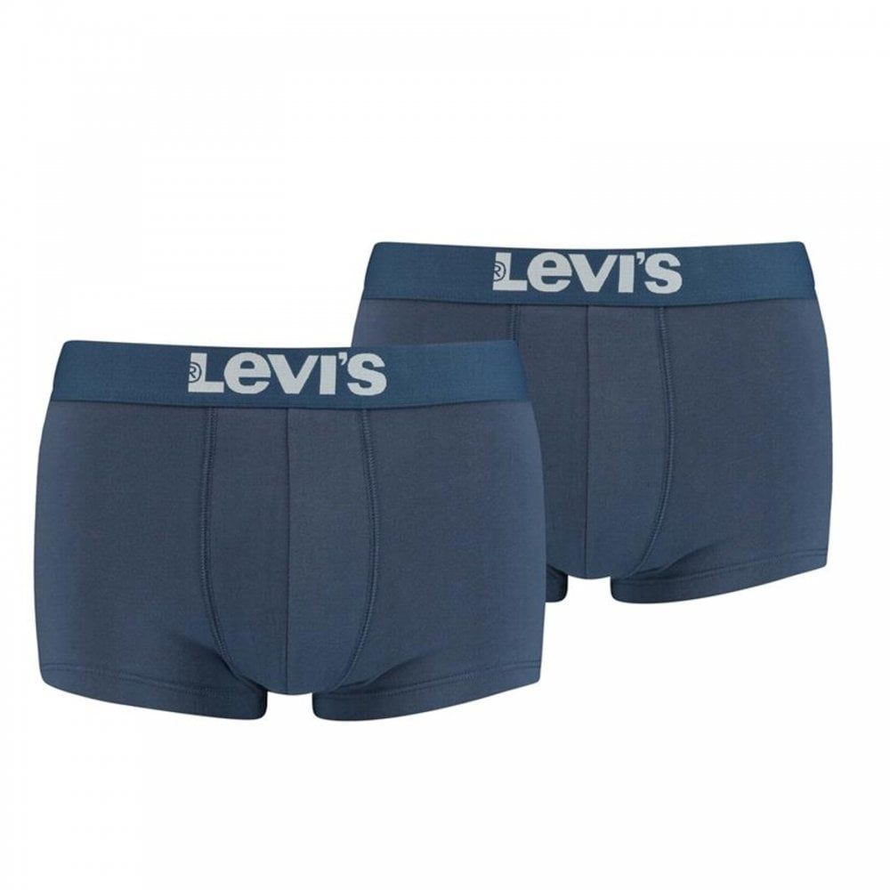 Men's Levi's New Branded 2 Pack Boxer Trunks Indigo