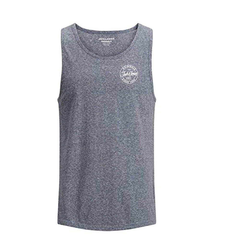 Jack & Jones Mens Designer Branded Really Tank Vest Total Eclipse