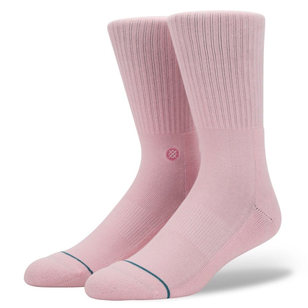 Stance Mens New Classic Crew Comfort Icon Anthem Socks Pink