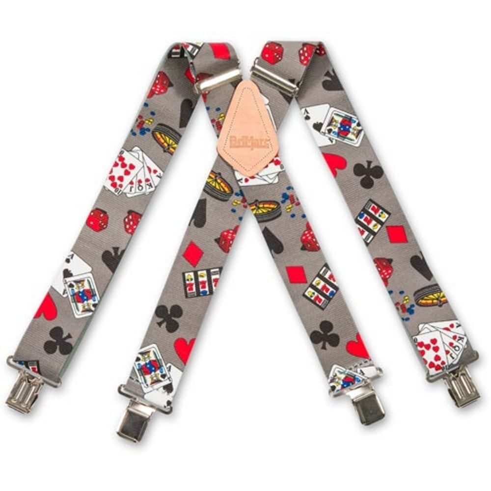 Brimarc Mens Heavy Duty Casino Braces Trouser Belt Suspender 2" 50mm Wide