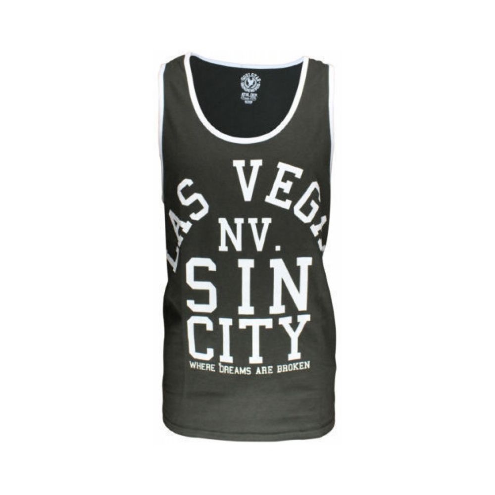 Soul Star Las Vegas Sin City Casual Vest Charcoal