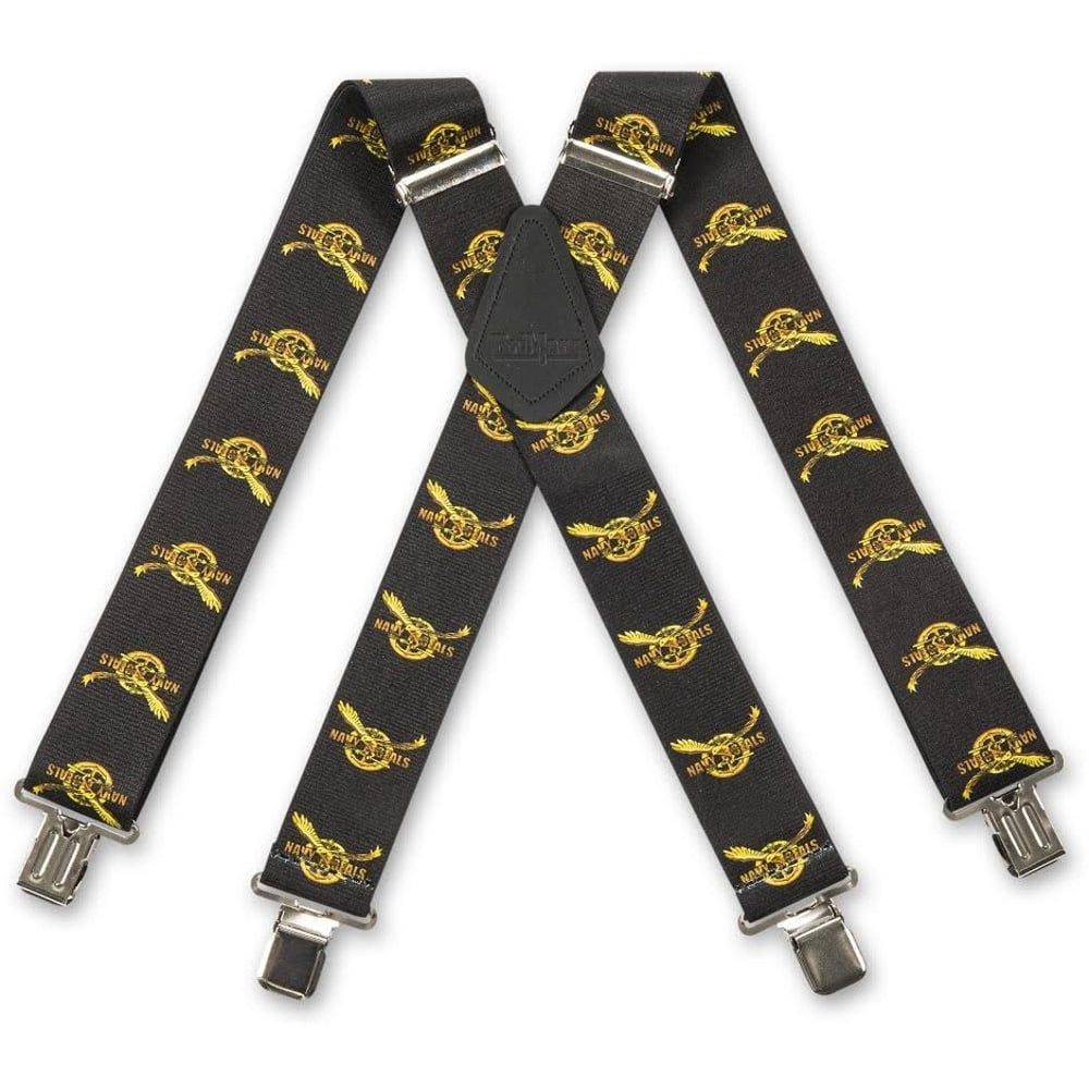 Brimarc Mens Heavy Duty Navy Seals Braces Trouser Belt Suspender 2" 50mm Wide 
