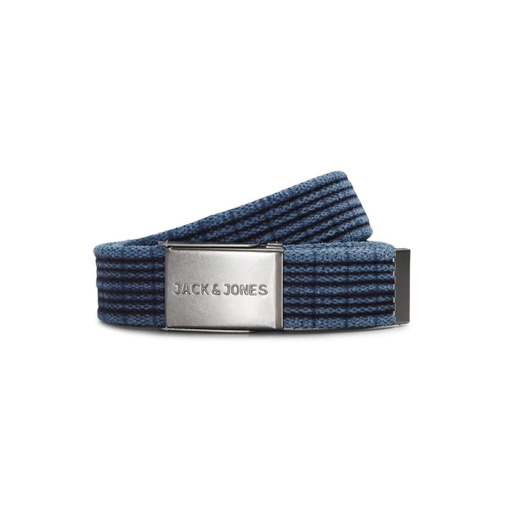 Jack and Jones Adults Designer Tom Woven Belt Total Eclipse