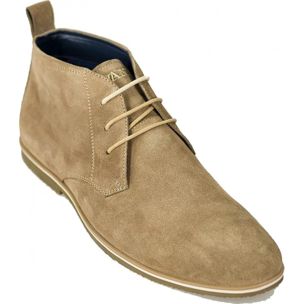 Cavani Mens New Dessert Classic Mod Premium Suede Boots Beige