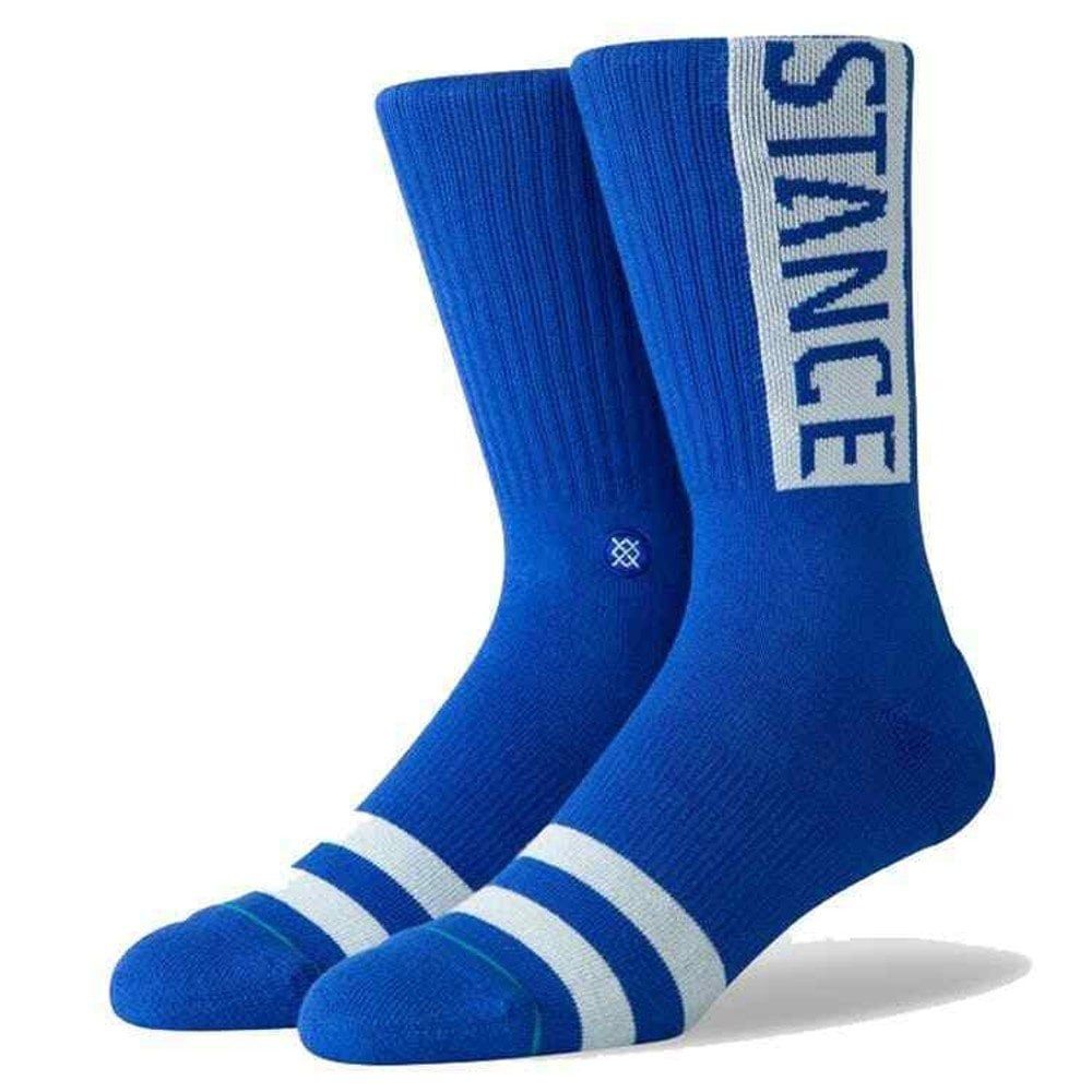 Stance Mens New Classic Crew Comfort Uncommon Solids OG Socks Royal Blue
