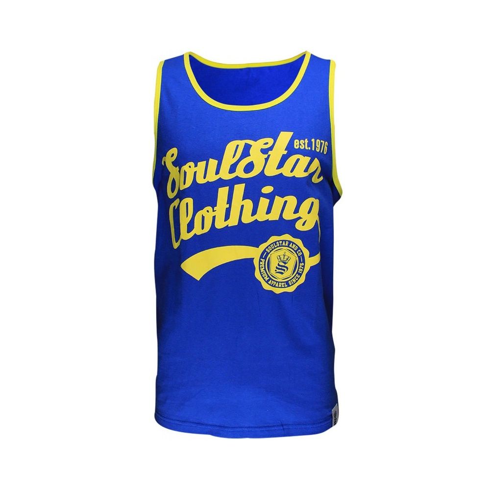 Soul Star Casual Branded Fashion Vest Royal Blue