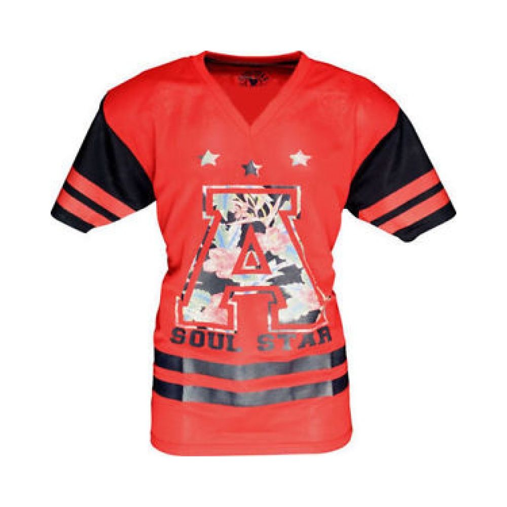 Soulstar American Football Mesh Jersey Red
