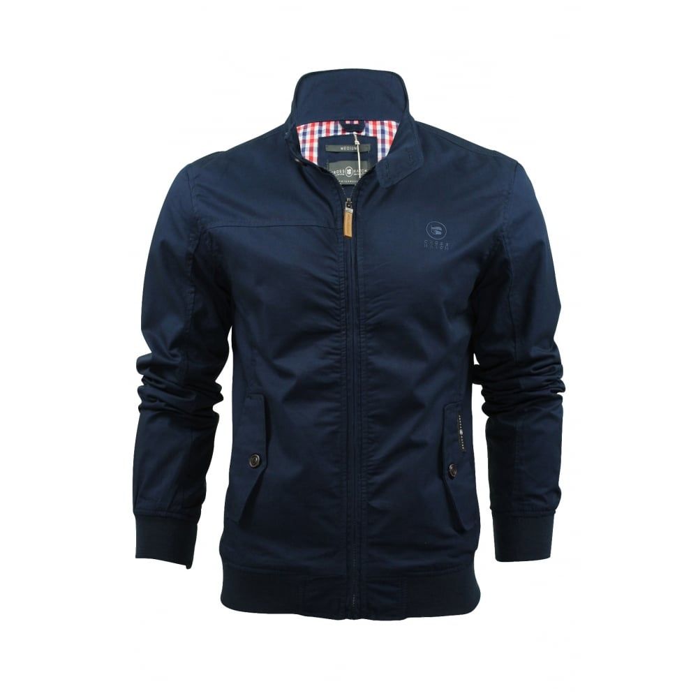 Crosshatch Mens Designer Harrington Harrinz 2 Jacket Dress Blues