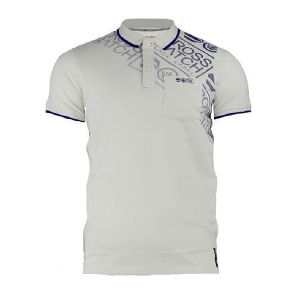 Crosshatch Fadelast Mens Authentic Casual Designer Pique Polo Shirt Vaporous Grey