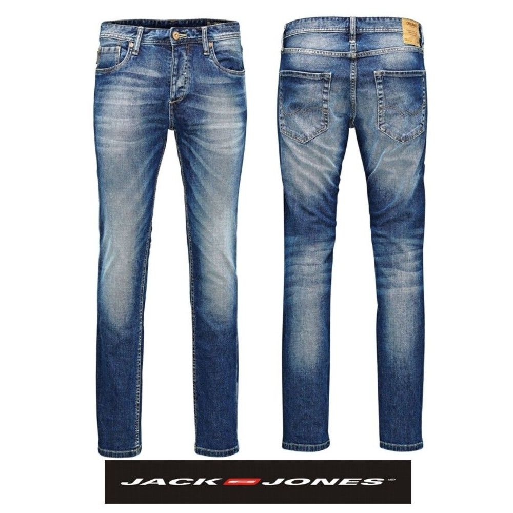 Jack & Jones Tim 36" Leg 984 Original Slim Fit Jeans Mid Used Look