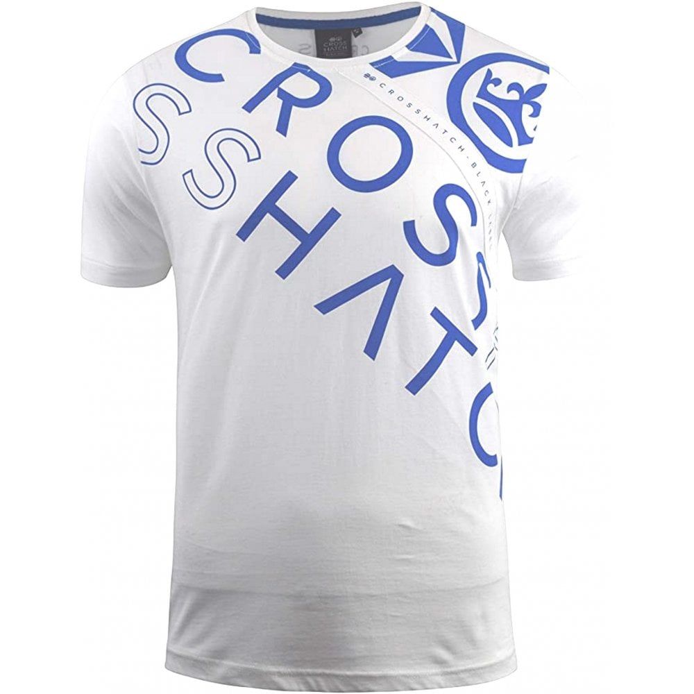 New Crosshatch Mens Lopezbrite Branded Designer Casual T Shirt
