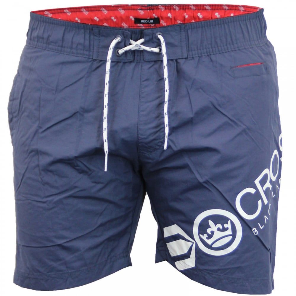 Crosshatch Mens Designer Makins Swimming Trunks Shorts Total Eclipse