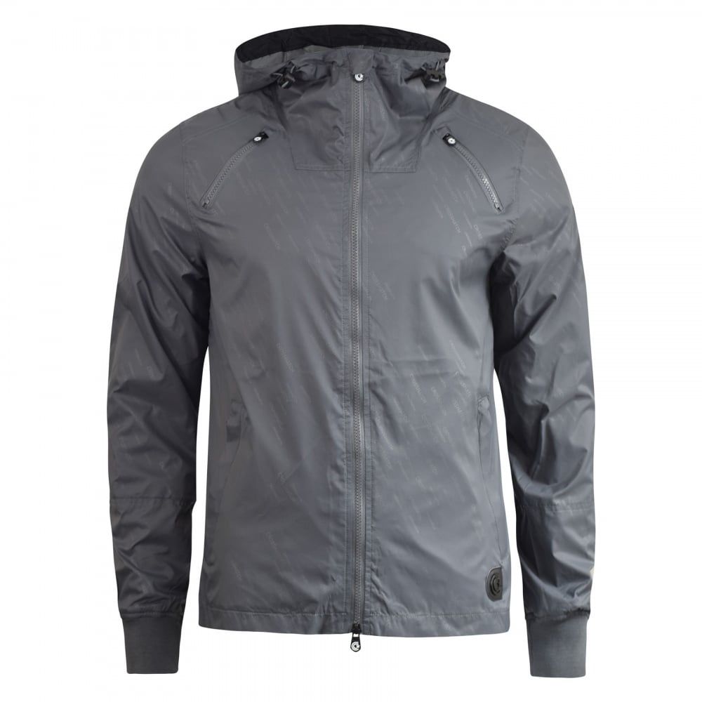 Crosshatch Windbreaker Jacket Lightweight Zip Summer Achernar Hooded Top Quiet Shade 
