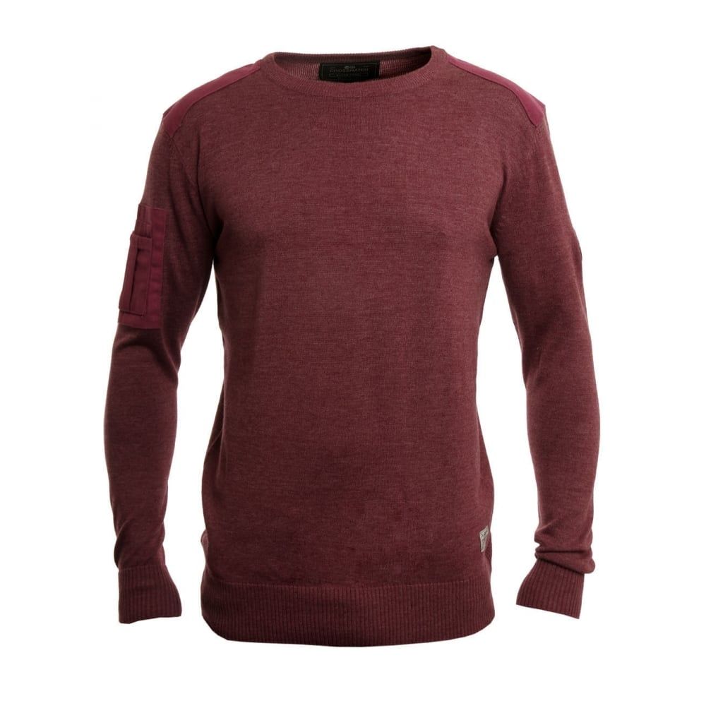 Crosshatch Linzee Crew Neck Cotton Jumper Cabenet Marl