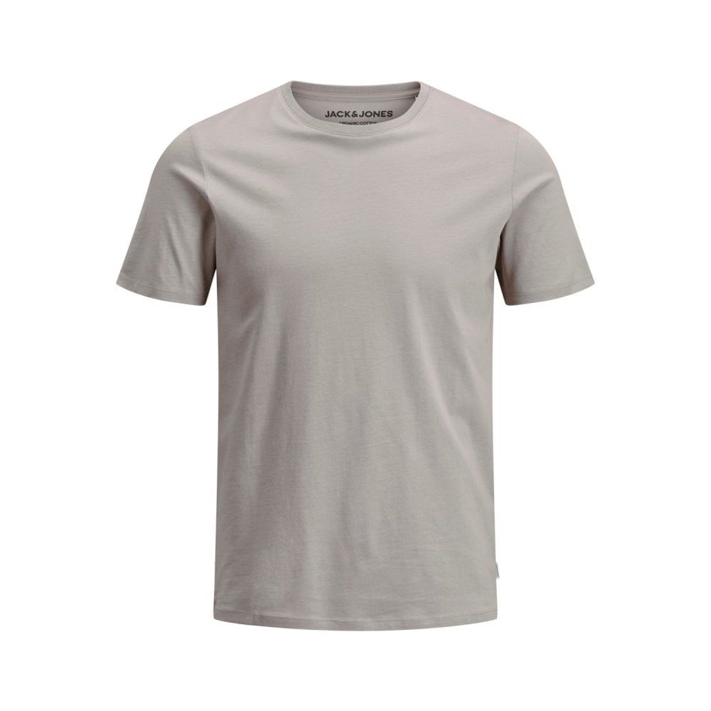 Jack & Jones Mens Crew Neck Slim Fit T-shirt Plain Lycra Cotton Tee Crockery