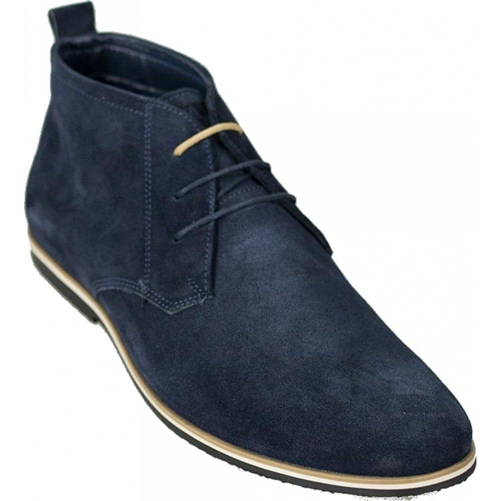 Cavani Mens New Dessert Classic Mod Premium Suede Boots Navy