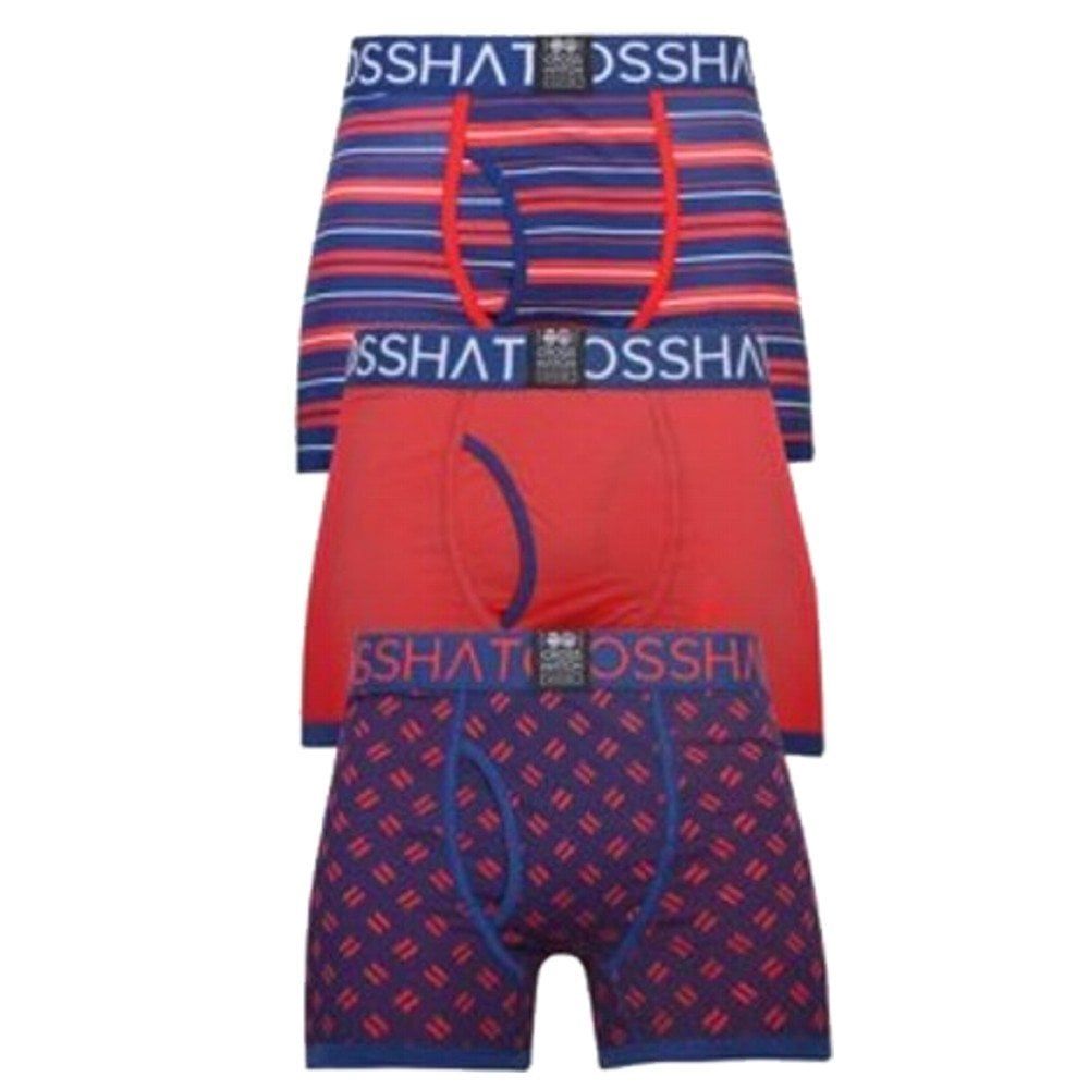 Crosshatch 3 Pack Grillster Designer Boxer Trunks Underwear Barbados Cherry