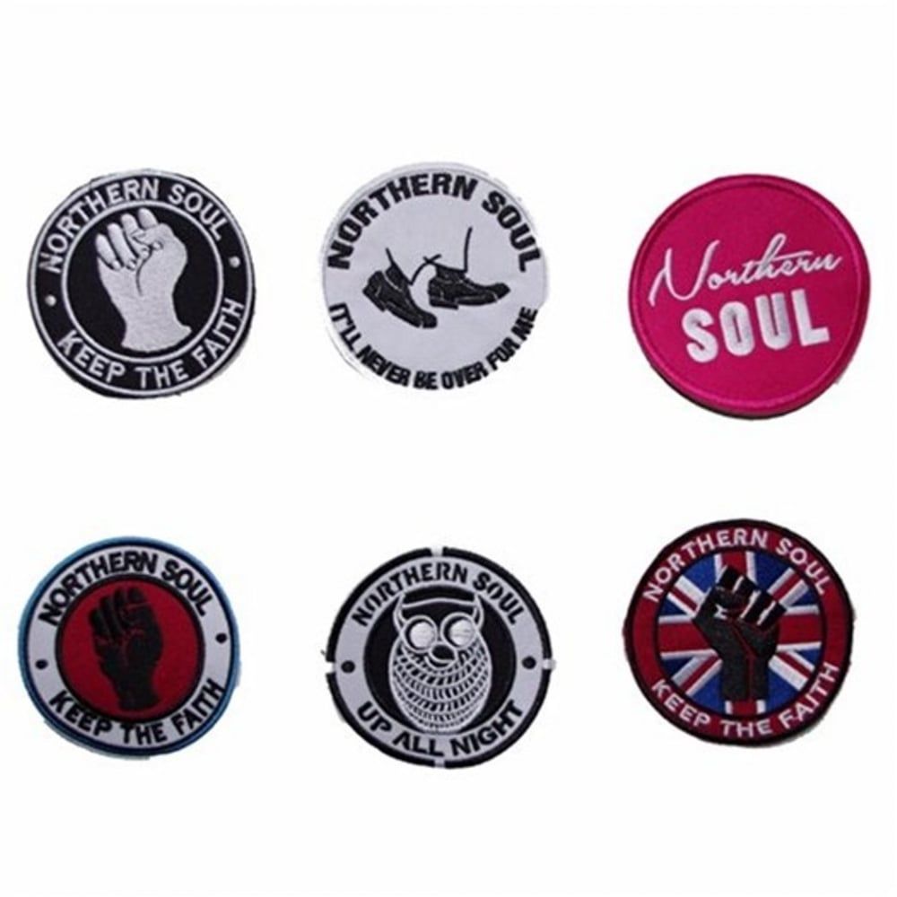 Warrior Set of 6 Keep the Faith Emboidered Patches Badges