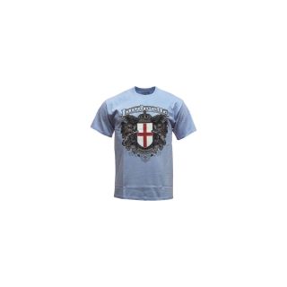 Vintage Retro Mens Crest T-Shirt Sky