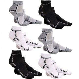 Mens 6 Pairs Trainers Socks Invisible Shoe Gym Summer Ankle Liner Size 6-11