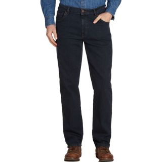 Wrangler Texas Mens New Stretch Authentic Regular Fit Jeans Blue Black