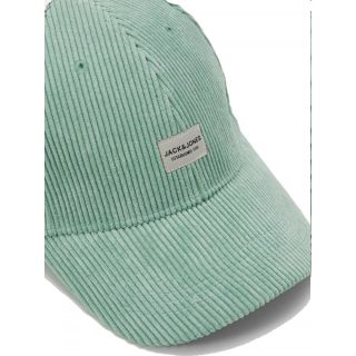 Jack & Jones Adults JACZIMON Corduroy Baseball Caps Mineral Blue