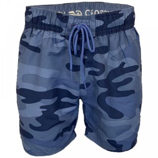 Crosshatch Mens Designer Army Flofast Swimming Trunks Shorts Blue Camo