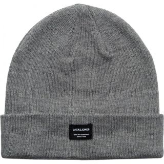 Mens Jack & Jones New Dna Knitted Beanie Grey Melange