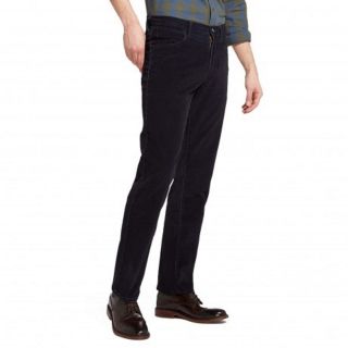 Wrangler Texas Stretch Regular Fit Straight Leg Authentic Cords Navy