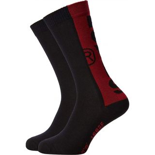 Mens Levis 2 Pack New Branded 168SF Logo Socks Black