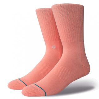 Stance Mens New Classic Crew Comfort Icon Anthem Socks Pastel Pink