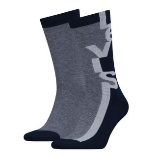 Mens Levis 2 Pack New Branded 168SF Branded Socks Black