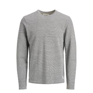 Jack & Jones Mens New Universe Knit Crew Neck Jumper Dark Grey