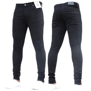 New Boys Kind Enzo Designer Stretch Skinny Slim Fit Black Denim Jeans