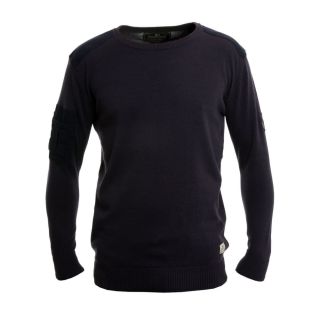 Crosshatch Linzee Crew Neck Cotton Jumper Parision Navy