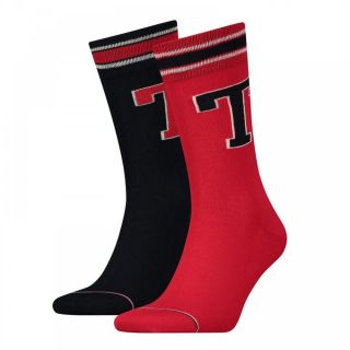 Mens Tommy Hilfiger 2 Pack Logo Patch Socks 