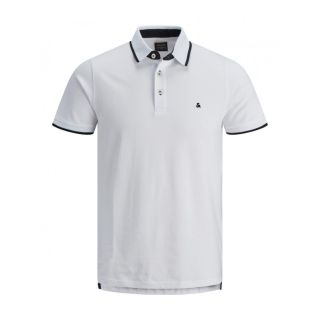 Jack & Jones Casual Paulos Regular Fit Polo Shirts White