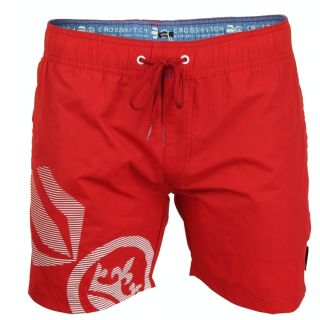 Crosshatch Mens Designer Ramirez Swimming Trunks Shorts Barbados Cherry