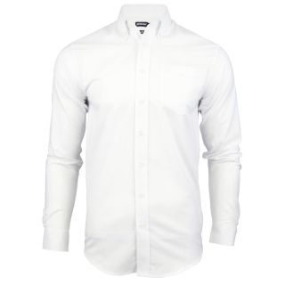 Farah Mens Long Sleeve Regular Fit Oxford Shirt 'The Drayton' White 