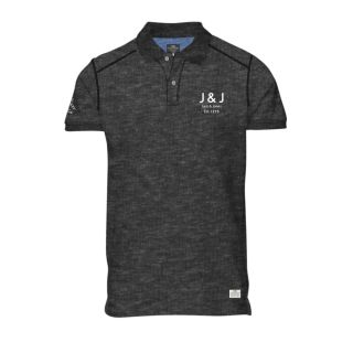 Jack & Jones Casual Branded Moss Polo Shirt Dark Grey